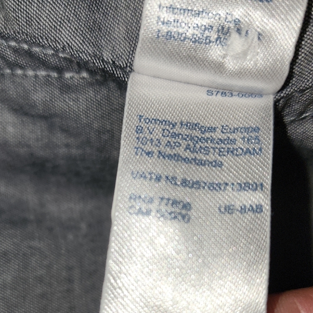 Tommy Hilfiger Blue Short Sleeve Button Down Shirt - Picture 11 of 11